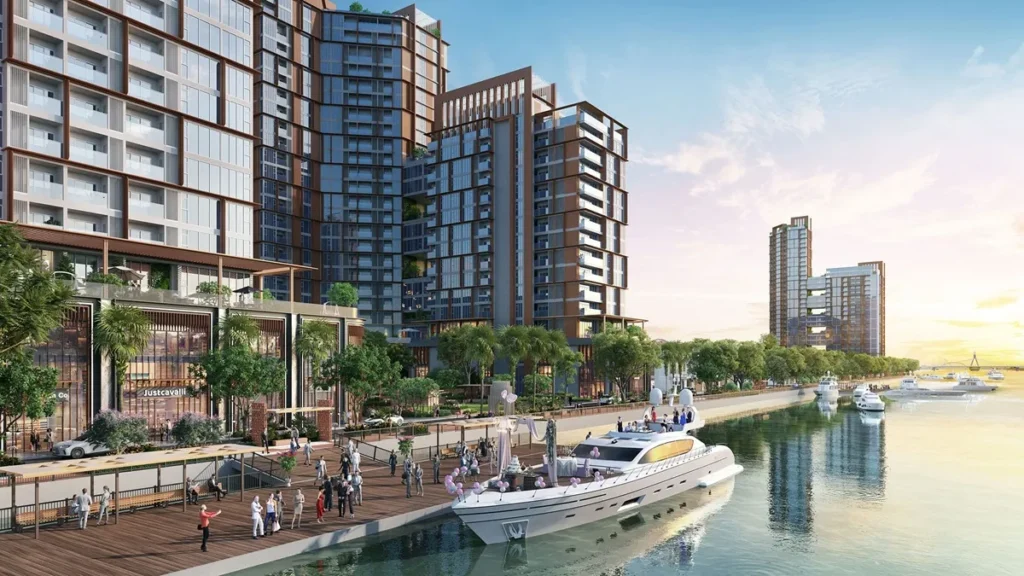 Phối cảnh tổng quan The Privé ven sông