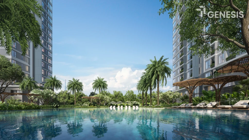 Phối cảnh tổng thể dự án TT Genesis tại Nhà Bè