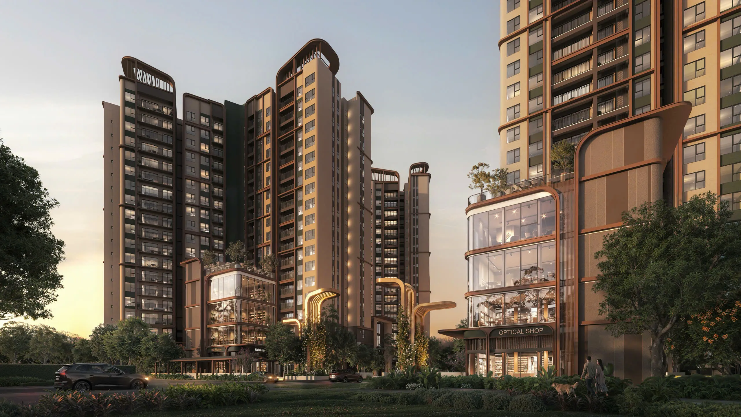 Phối cảnh các tháp căn hộ dự án Norton Park Gamuda Land