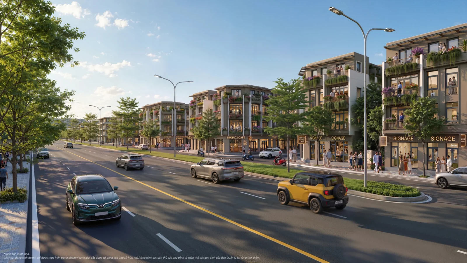 Phối cảnh các tuyến phố Vinhomes Sài Gòn Park
