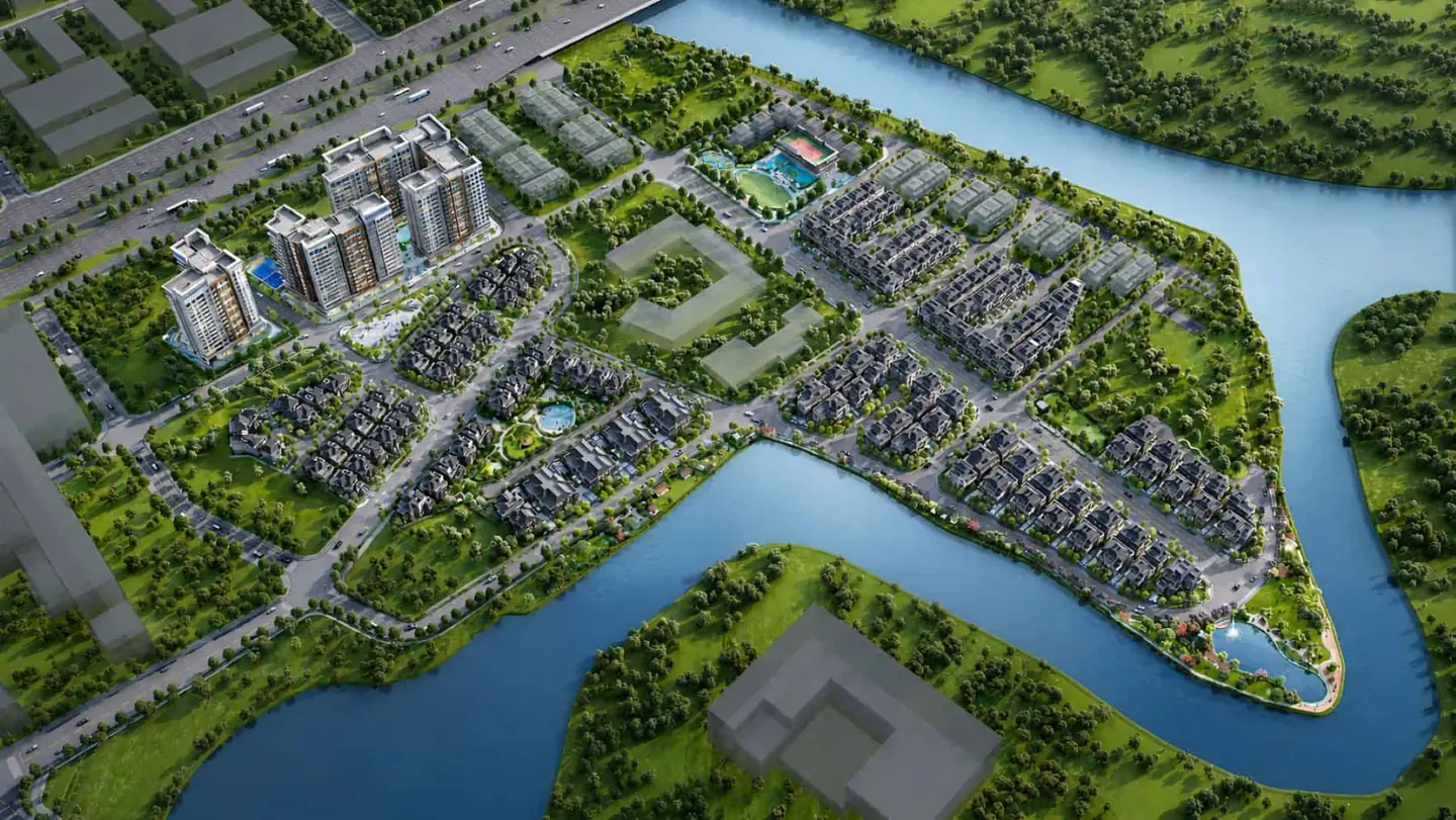Phối cảnh tổng thể Gladia của dự án