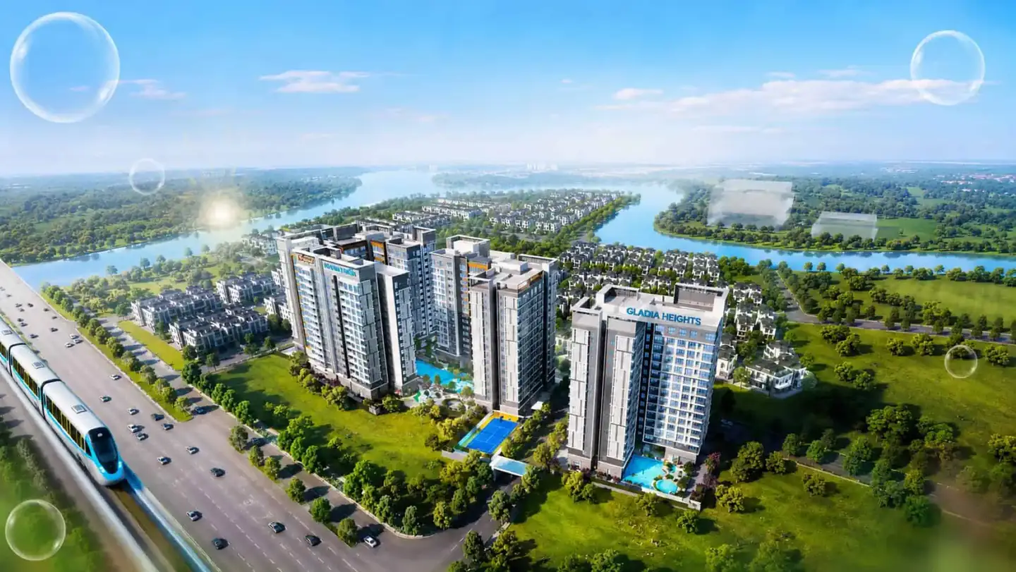 Phối cảnh tổng thể Gladia của dự án