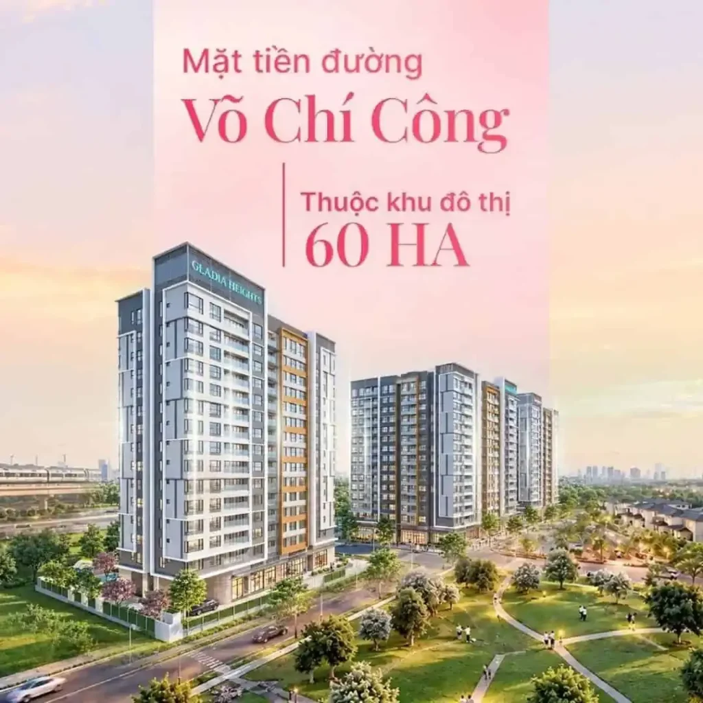 Minh họa vị trí và tổng thể G-Suite Collection Gladia Heights